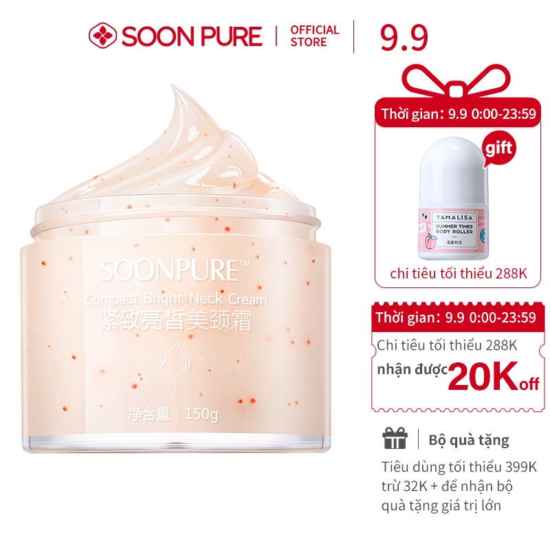 Kem Dưỡng Da Cổ SOON PURE Chống Lão Hóa Và Làm Sáng Da Dưỡng Thể 150g