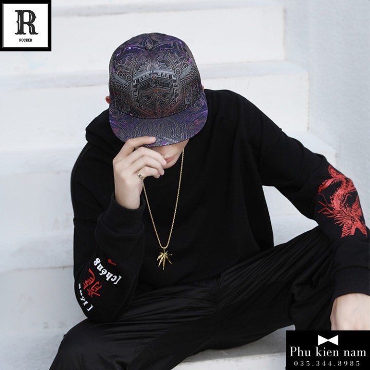 Mũ Snapback Họa Tiết - Mũ Hiphop Nam Nữ Chất Đẹp M054