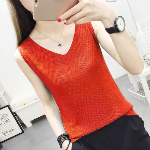 Áo Len Nữ Không Tay Dáng Rộng Phong Cách Mới
