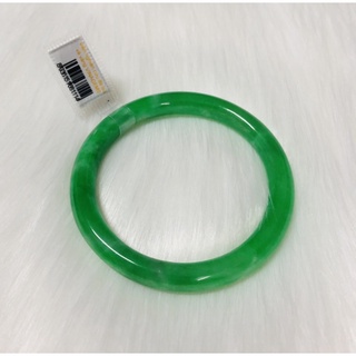 Vòng Tay Cẩm Thạch Bản Liền Size Từ 53 đến 59 Màu Xanh Lý Đậu Sang Trọng- Ngọc Trai Trường Thịnh