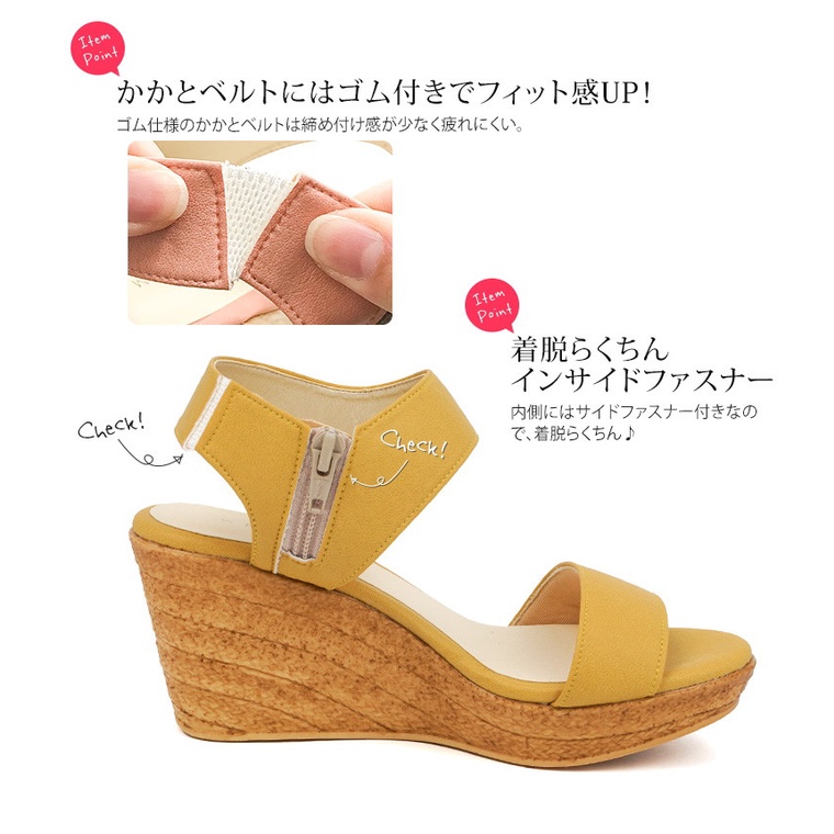 Sandal nữ Partir D'abord 92932 cao 8cm Kobe nội địa Nhật