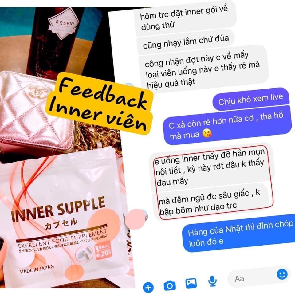 Nước uống INNER SUPPLE tăng nội tiết tố nữ Fujicos 28 ngày Nhật Bản