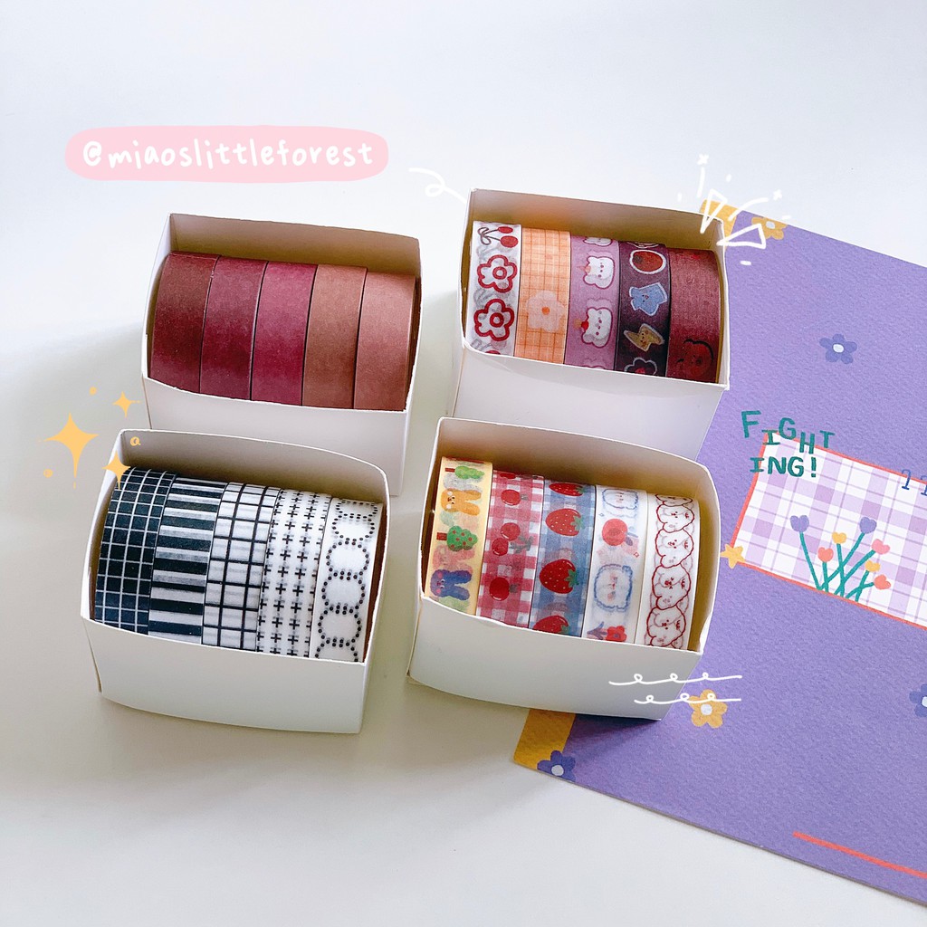 SET 5 CUỘN WASHI TAPE | MWT231