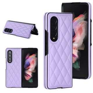 Ốp điện thoại da cừu cao cấp Samsung Galaxy Z Fold 7 6 5 4 3 5G Vỏ điện thoại bảo vệ Camera thời trang Ốp lưng chống sốc cho ZFold5 Fold4