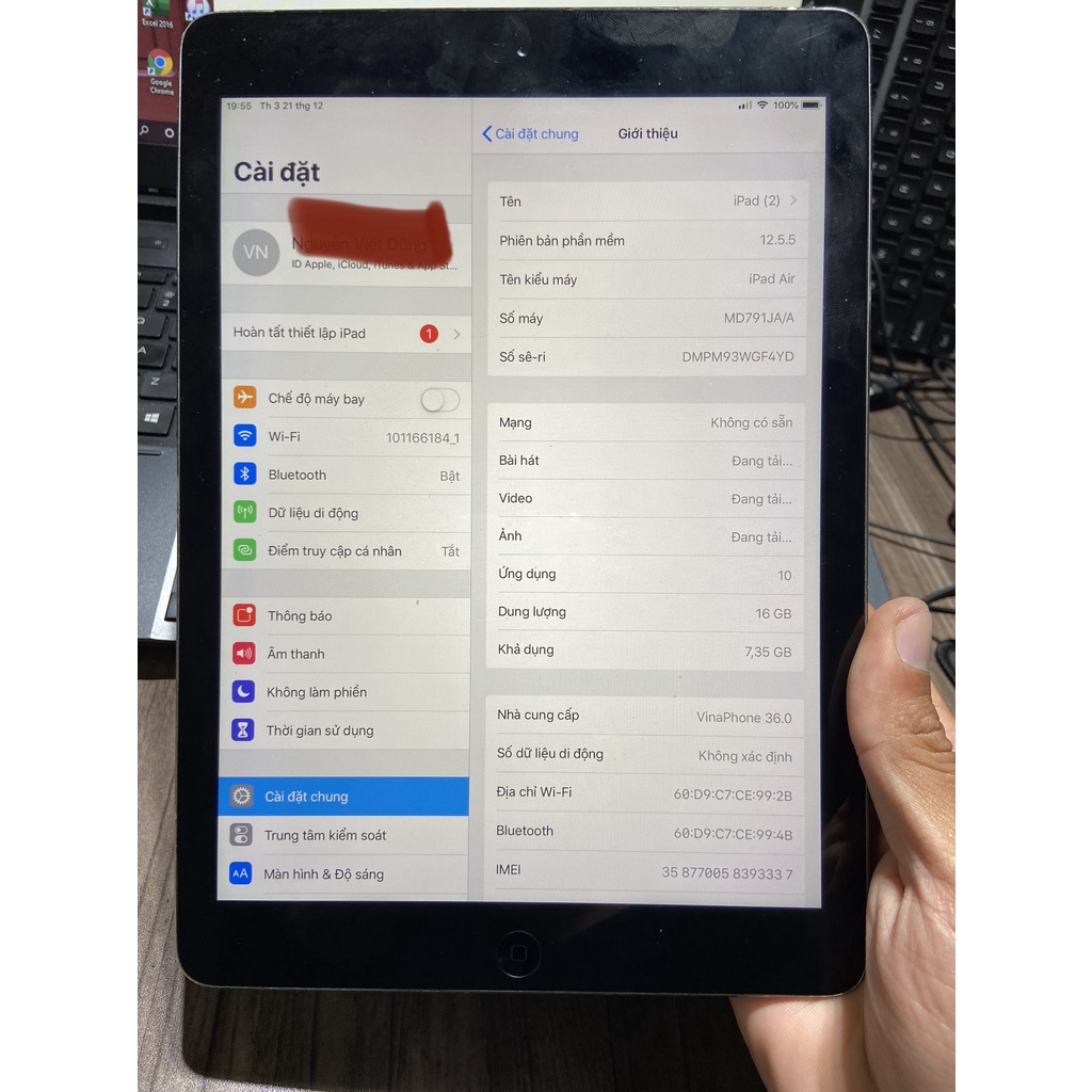 Máy Tính Bảng Air 1 Màn 9.7 Rentina nét chạy full app học tập hiện nay | BigBuy360 - bigbuy360.vn