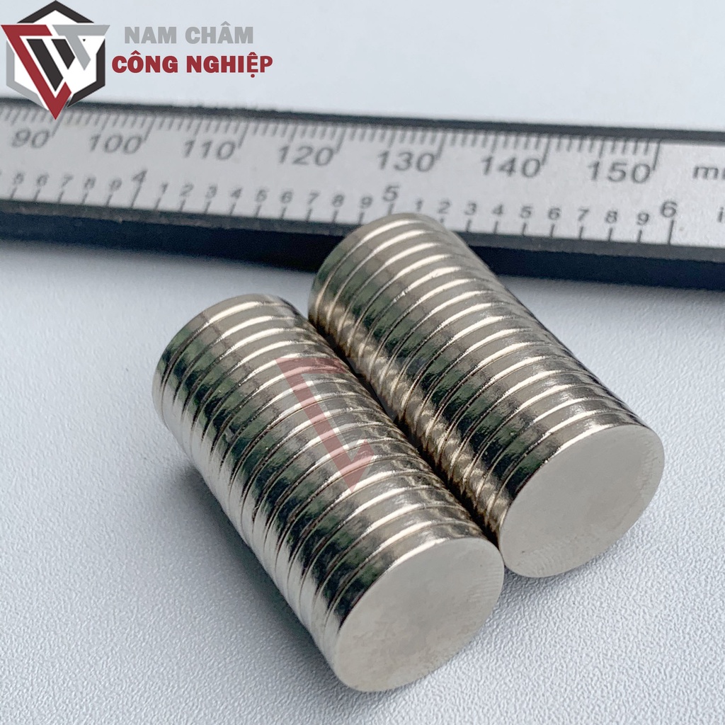 Nam châm tròn 15x2mm nam châm đất hiếm lực hút mạnh