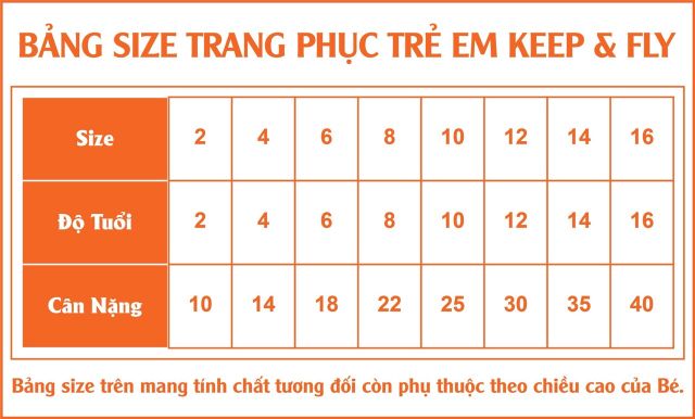THỜI TRANG THỂ THAO TRẺ EM KEEP&FLY