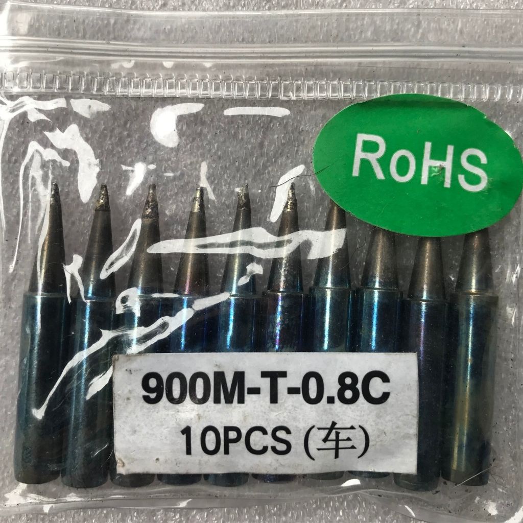 Bộ 10 - Đầu Mũi Hàn Thiếc 900M-T-0.8C Cho Trạm Hàn 936 - 937