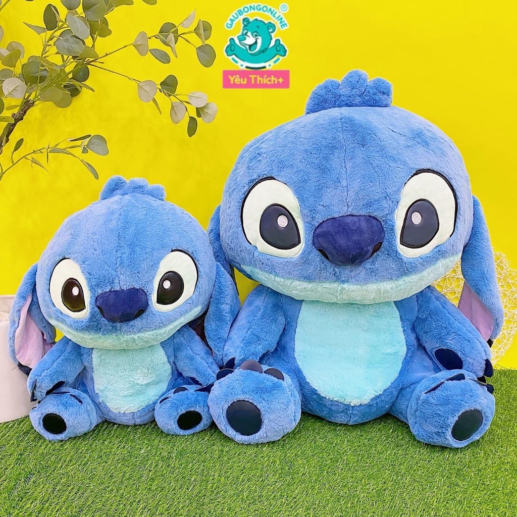 Gấu Bông Stitch Xanh Lông Mềm Dễ Thương, Gấu Nhồi Bông Online Cao Cấp