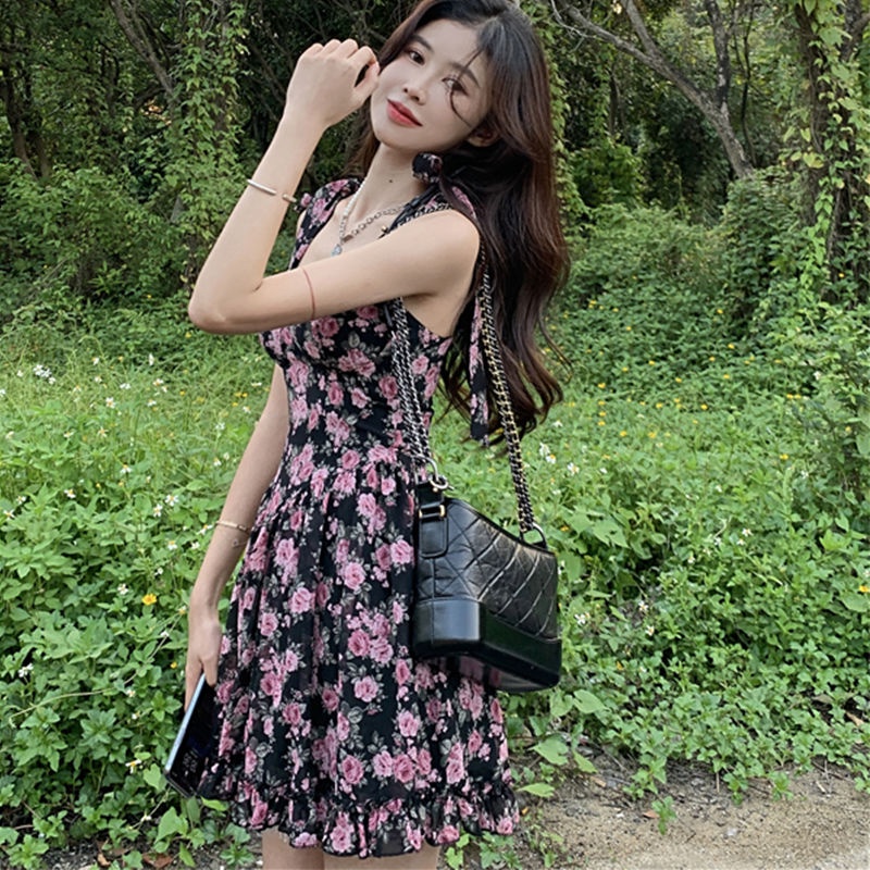 (MớI) Đầm NgắN In Hoa GợI CảM, DàNh Cho Nữ