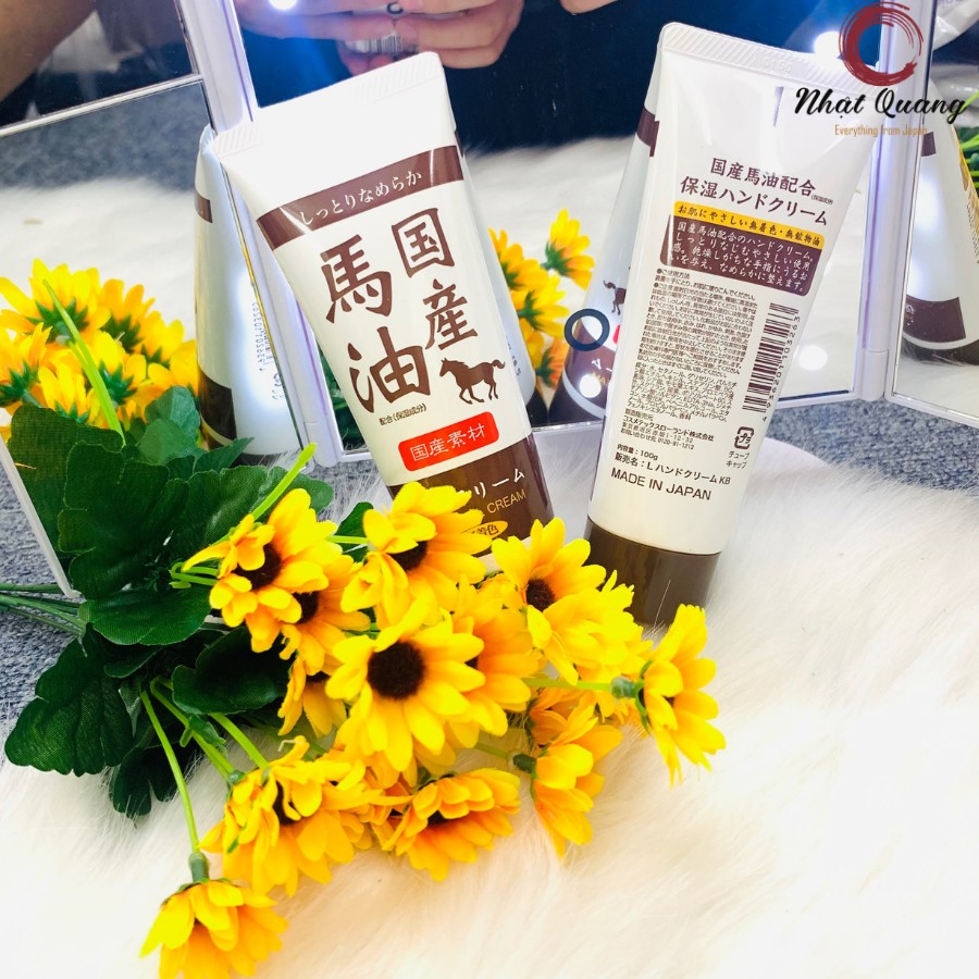Kem dưỡng da tay dầu ngựa Cosmetex Roland Loshi Moist Aid 100g