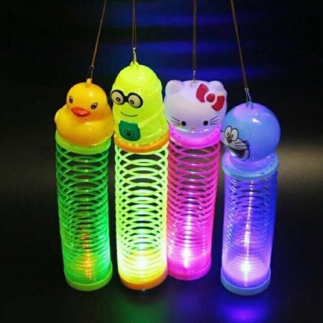 ĐÈN LỒNG LÒ XO PHÁT SÁNG CHO BÉ YÊU