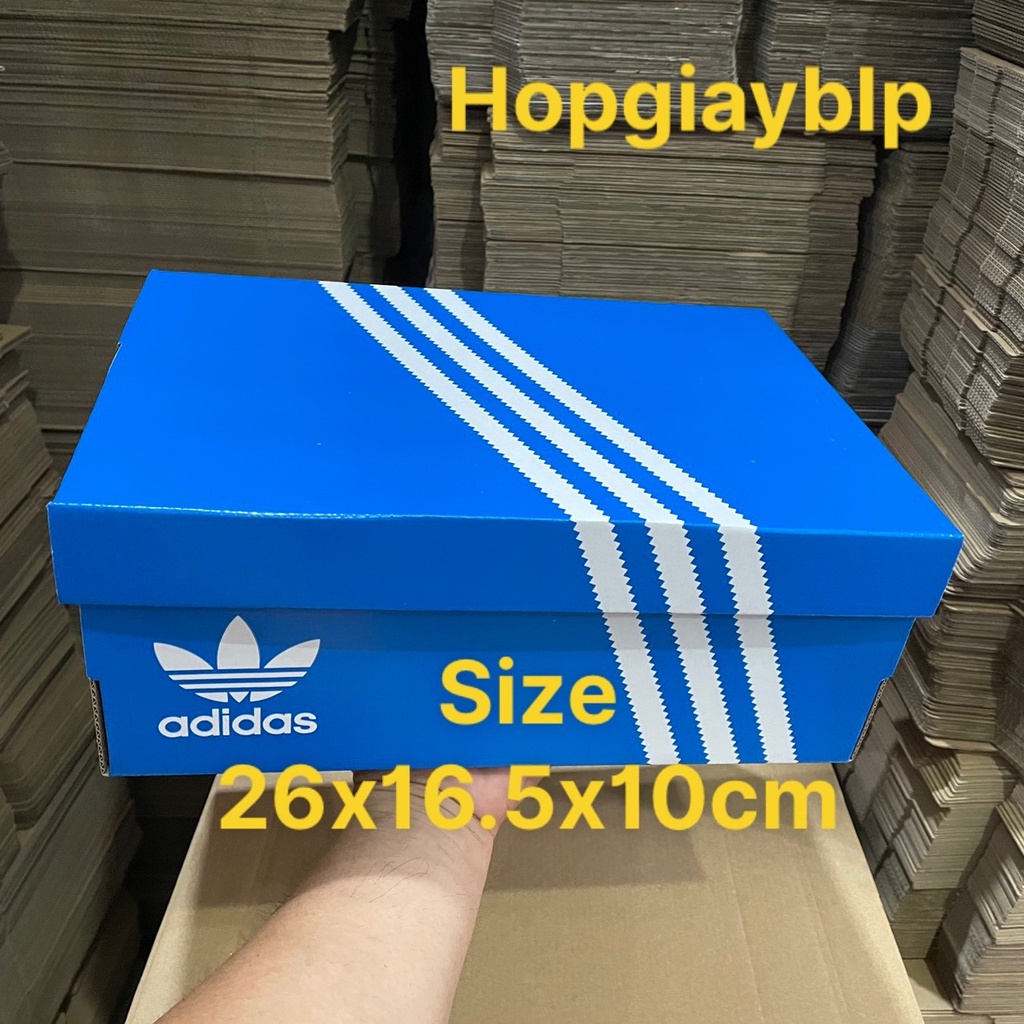 COMBO 20 HỘP GIÀY ADIDAS CHÍNH HÃNG SIZE 26X16.5X10CM