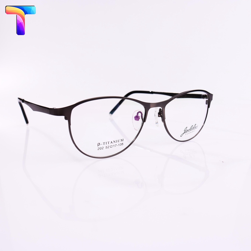Gọng kính nam nữ hợp kim Titanium 202