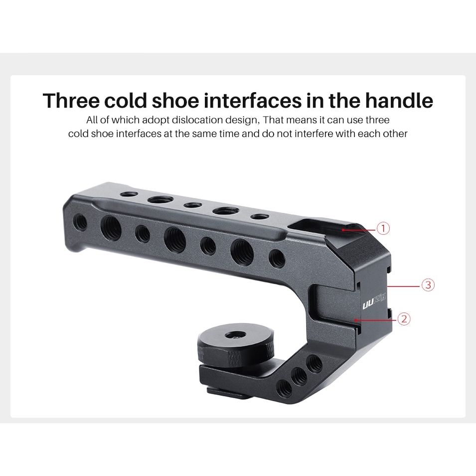 UURig R005 cold shoe 1/4 3/8 screw handle for Sony Nikon Canon DSLR cameras | BigBuy360 - bigbuy360.vn