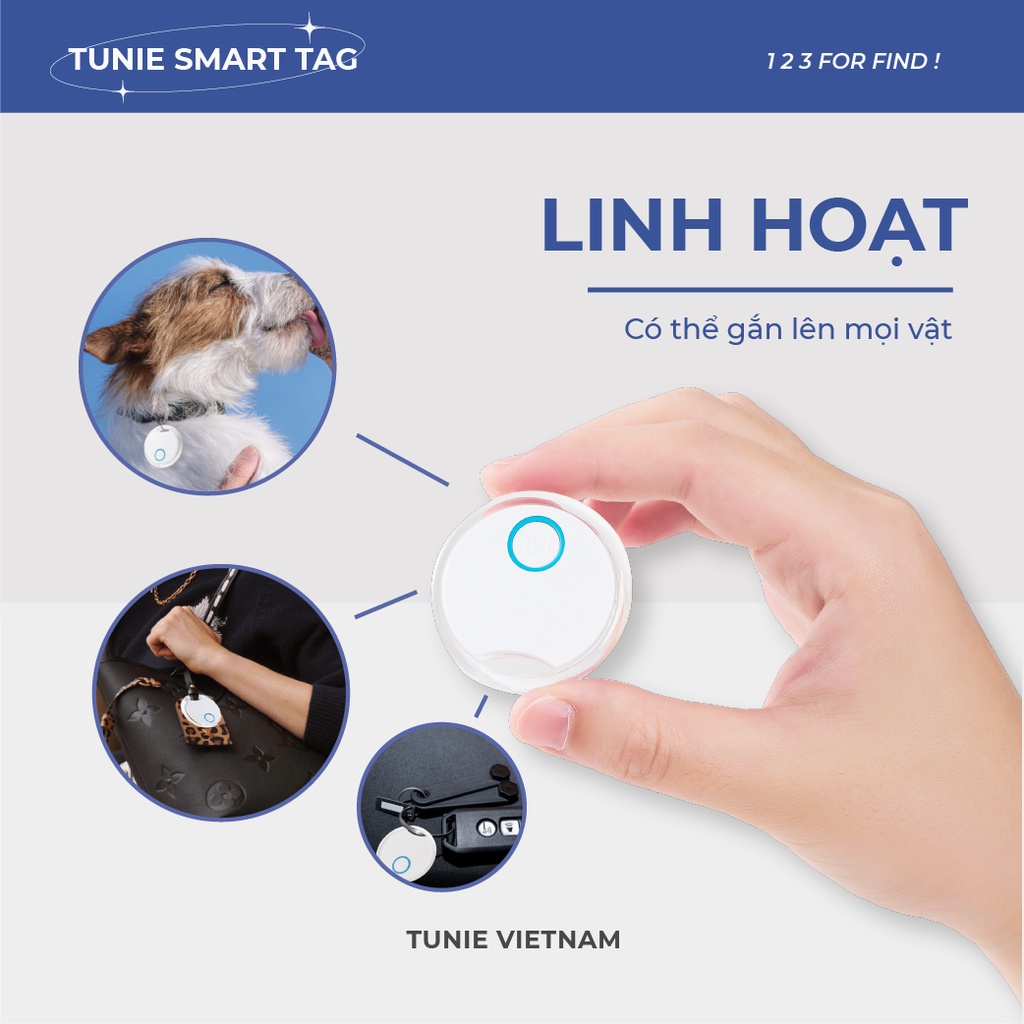 Thiết Bị Định Vị Thông Minh Tunie Smart Tag