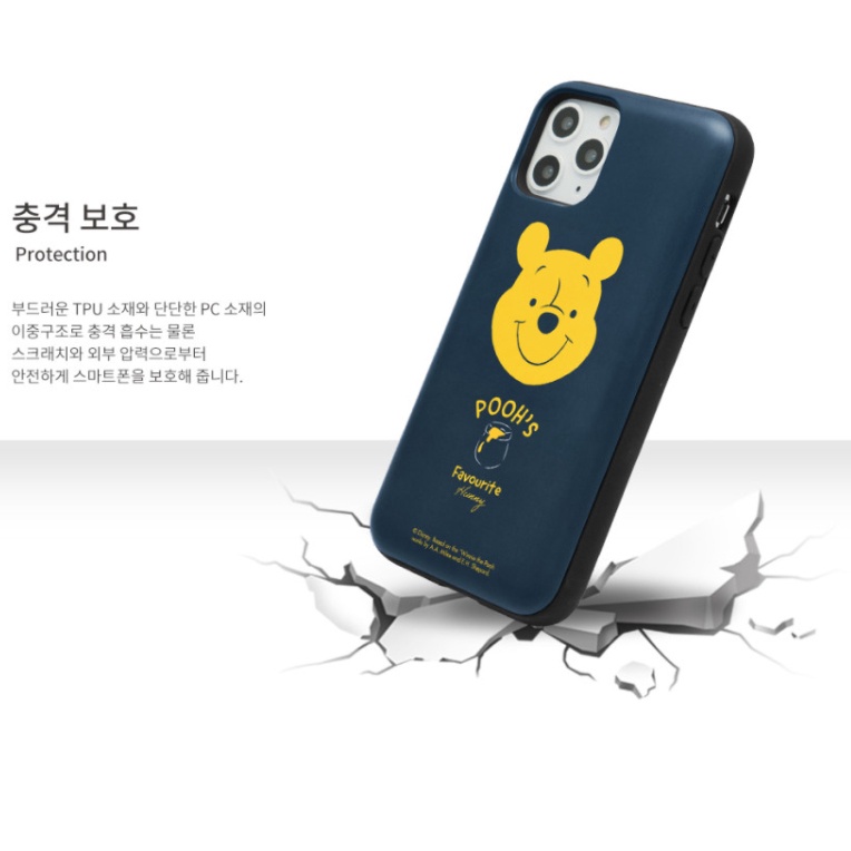 Ốp Điện Thoại Cho iphone 15 / galaxy s23 15 / galaxy s23◀Thẻ Chắn Cửa Họa Tiết Gấu pooh Dễ Thương Cho iphone14 / 13 / 12 {galaxy s22 / s21