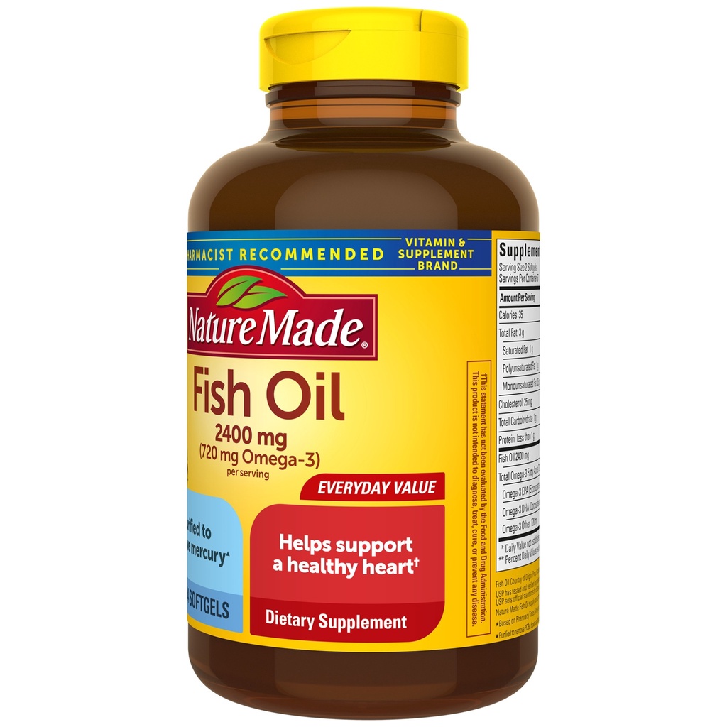 Dầu Cá Nature Made Fish Oil Omega 3
