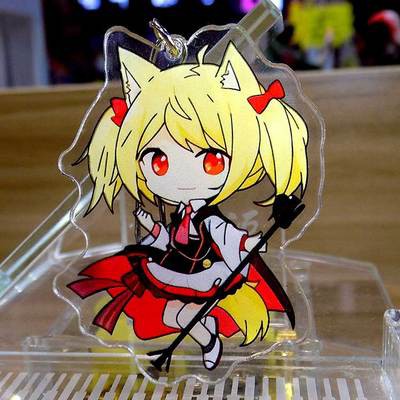 ( Mica trong acrylic) Móc khóa Arknights ver đứng 1 in hình anime chibi