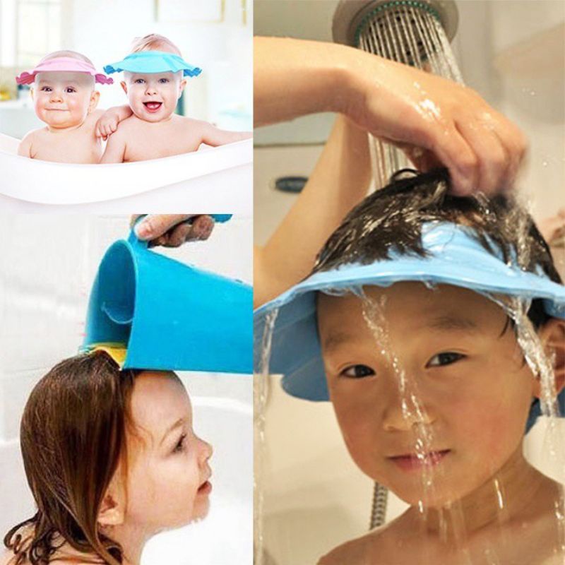 mũ gội đầu chống nước cho bé