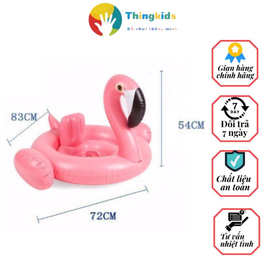 Phao bơi hình thú thiên nga trọng lượng tối đa 30kg - Thingkids