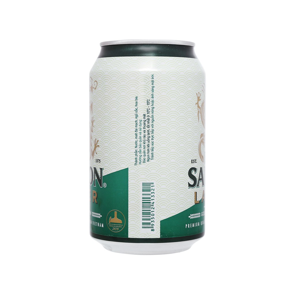 [ EXP:2022-07-29 ] Thùng 24 lon bia Sài Gòn Lager 330ml/lon