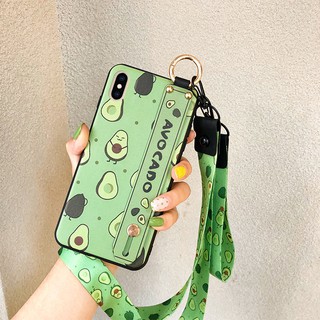 Ốp lưng kèm dây đeo cổ tay cho iPhone X XR Xs Max 11 pro max