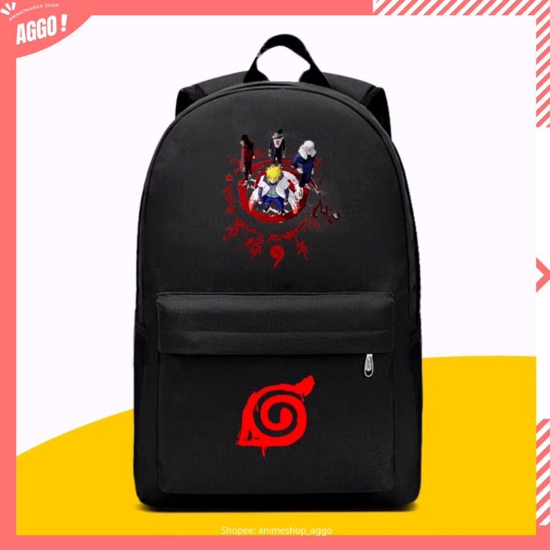 Balo đi học Naruto, Balo Uchiha Sasuke Uzumaki Naruto Itachi nam nữ unisex cực đẹp