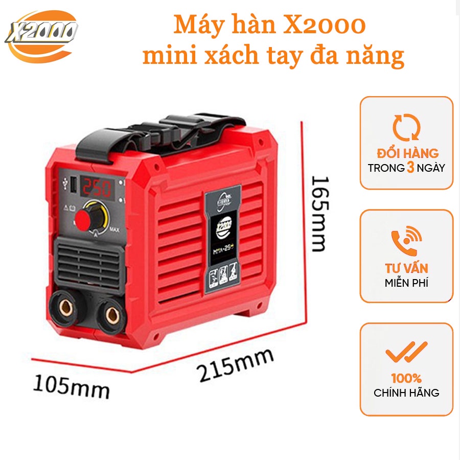 Máy Hàn X2000 đa năng xách tay mini chất lượng cao máy hàn điện tử dùng cho gia đình đầy đủ phụ kiện chính hãng Đức