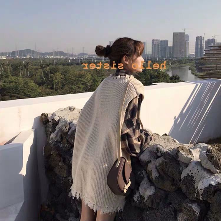 [LININ] Áo Sweater Dệt Kim Không Tay Phong Cách Hàn Quốc Thời Trang Mùa Thu Mới Dành Cho Nữ