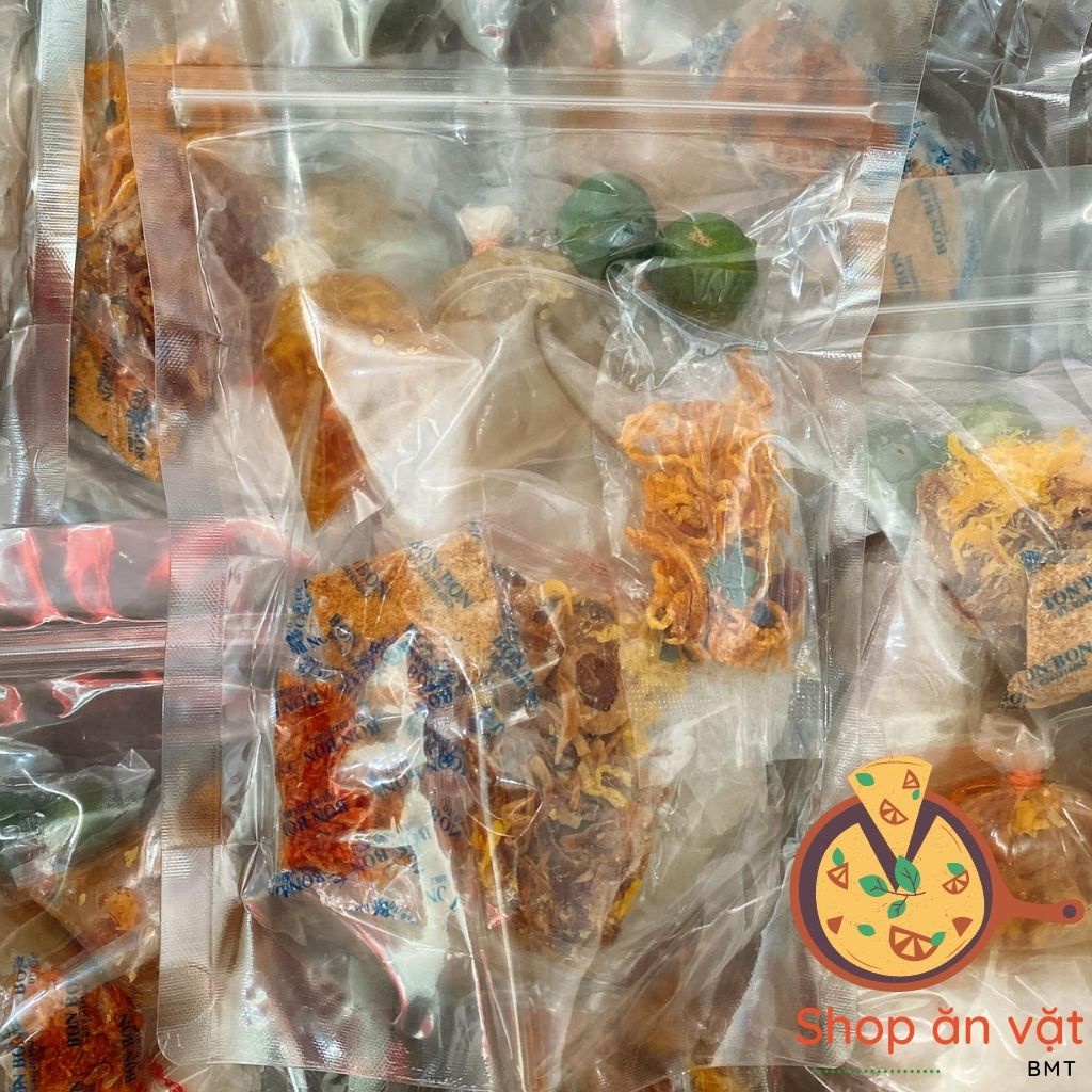 Bánh tráng trộn muối ớt xanh 7 vị Bon Bon bánh tráng phơi sương Tây Ninh - 14020068