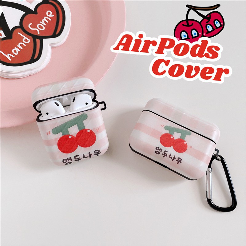 Case Airpods Cherry Đỏ cho AirPods 1/2/Pro - airpod case