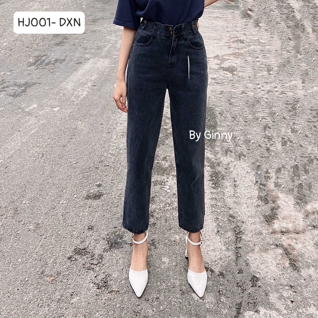 Quần Jean Baggy Hack Dáng HJ001 | Thời Trang Nữ | Chất Jean Wash Xịn | GINNY.VN
