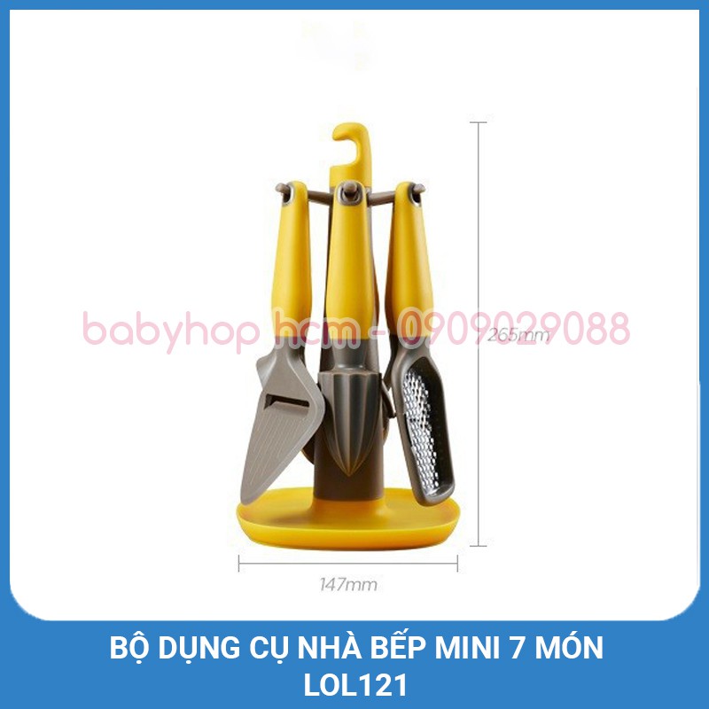 Bộ Dụng Cụ Nhà Bếp Mini 7 Món Lock&Lock LOL121