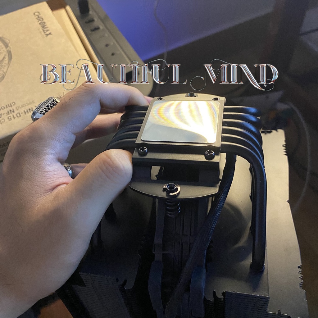 Tản nhiệt khí CPU Noctua NH-D15 chromax.black màu đen chính hãng Altech Đã dùng rất đẹp Hộp đầy đủ còn BH 4 năm