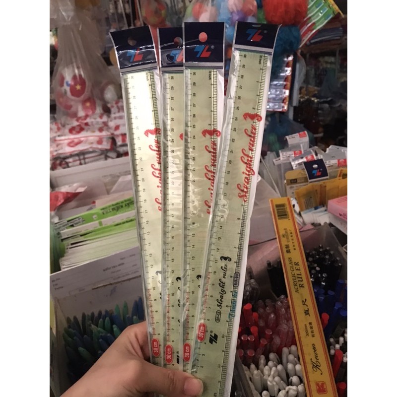 THƯỚC KẺ DẺO - CỨNG 20cm 30cm