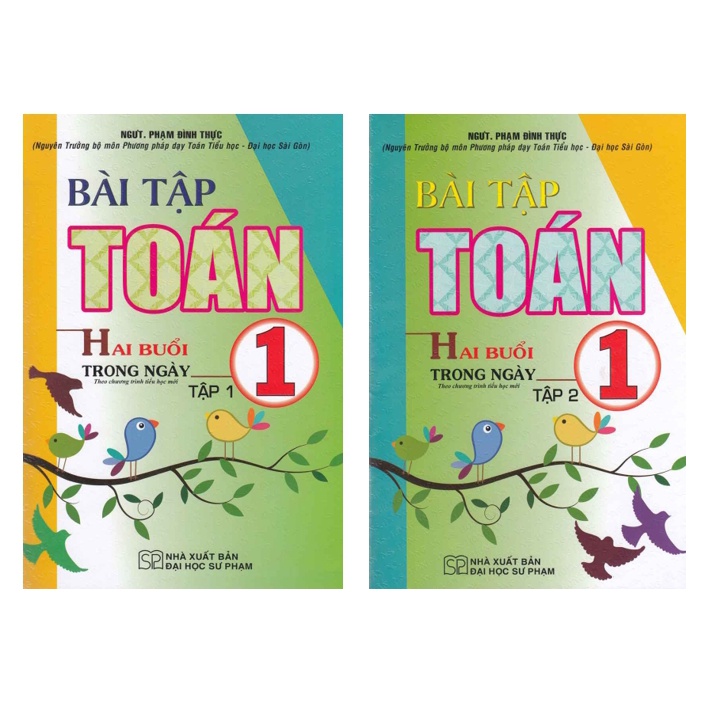 Sách - Combo Bài Tập Toán 1 Hai Buổi Trong Ngày (Theo Chương Trình Tiểu Học Mới)