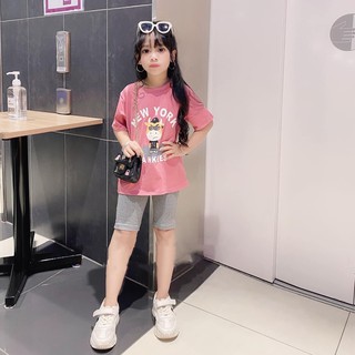 [Loại 1 Tốt Nhất] Quần áo trẻ em áo côc tay cho bé quần ngố cho bé gái, Size đại 25-38kg