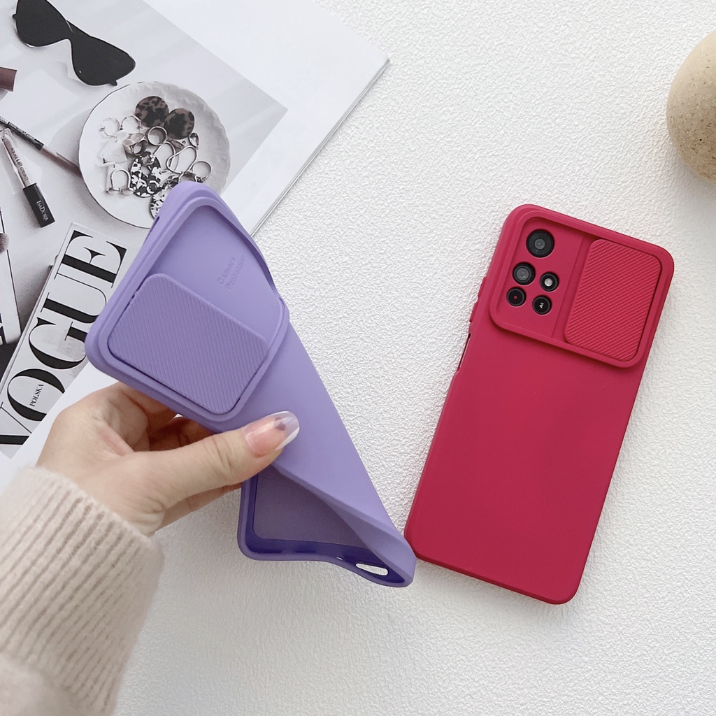 Ôp Điện Thoại Silicon Dẻo Kèm Tấm Trượt Bảo Vệ camera Cho samsung galaxy a54 5g 2023 a54 a24 a14 5g 6.4inch Ốp