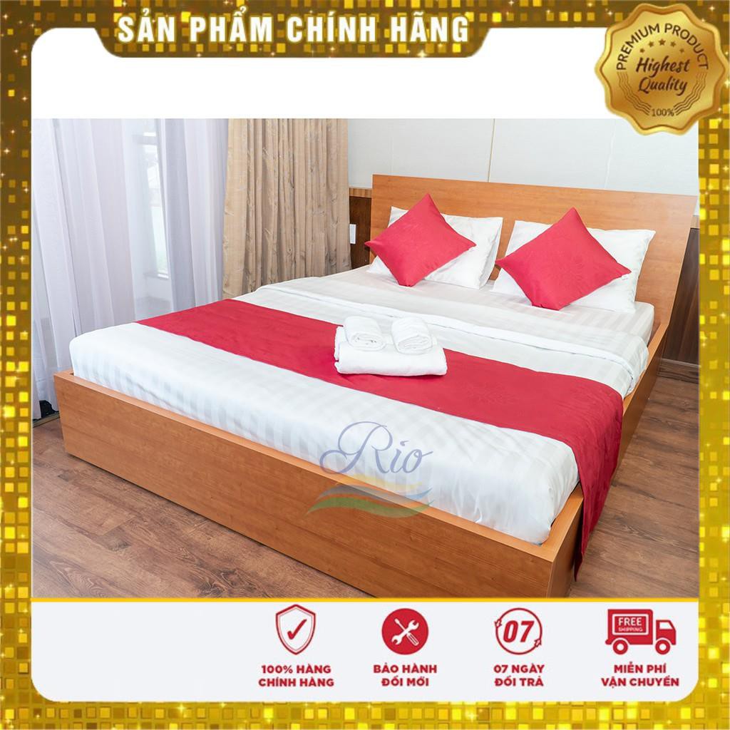 *Trợ Giá* Bộ Drap Cotton Khách sạn trắng sọc 3 phân 2.2mx2m