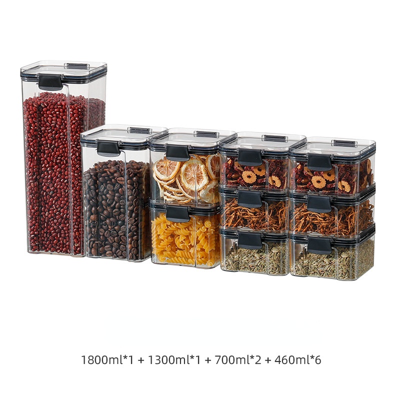 Hộp Nhựa Trong Suốt Đựng Thực Phẩm Có Khóa Tiện Dụng Cho Nhà Bếp