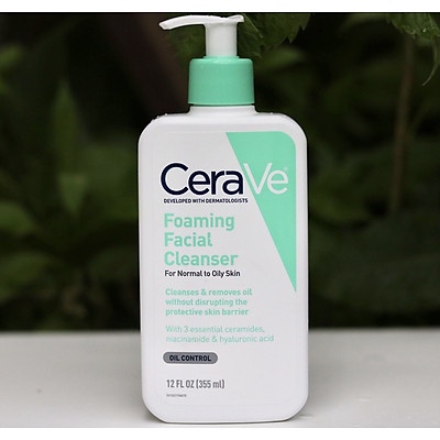 Sữa rửa mặt Cerave Cleanser của Mỹ 355ml -Siêu đỉnh Cung cấp độ ẩm với Hyaluronic aci  ngăn ngừa khô căng sau khi dùng