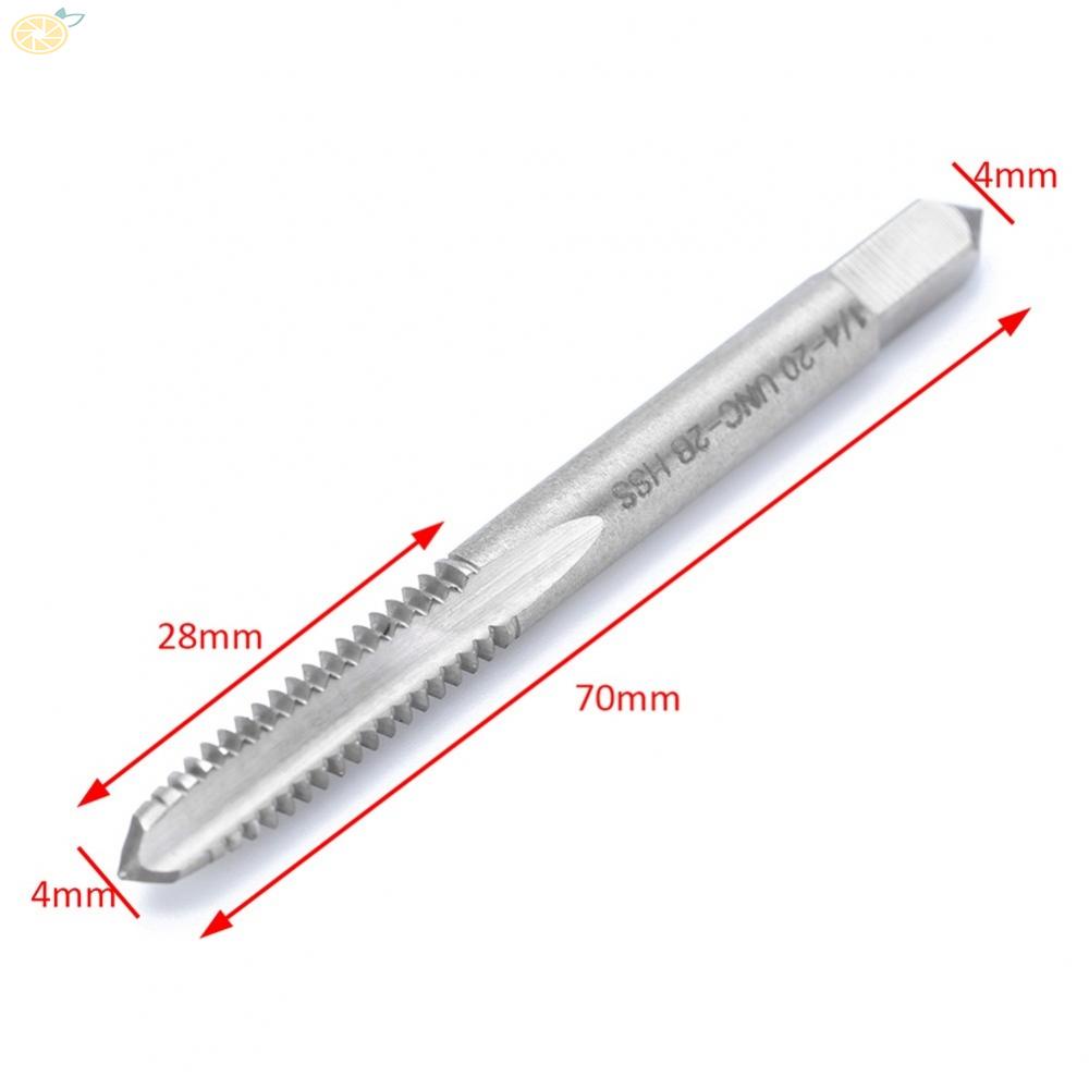 【VARSTR】1pc 1/4-20 UNC-2B HSS Right Hand Thread Drill Screw Tap 70mm Spiral Point Flute High Hardness Fast Cutting