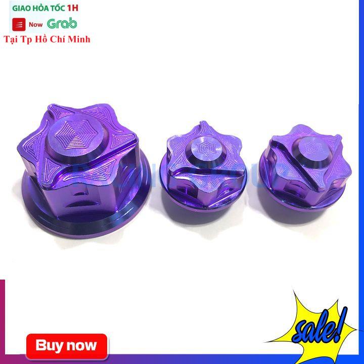 Combo 3 Ốc Chảng Ba Siêu Cứng Gr5 Titan - Lục Bảo Cho Xe Satria &amp; Raider Fi