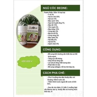 [CHÍNH HÃNG] NGŨ CỐC TĂNG CÂN - LỢI SỮA BEONE