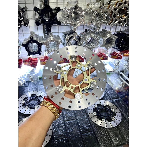 Đĩa brembo moto3 khoen inox lòng xéo size 220mm
