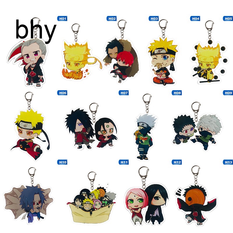 Móc Khóa Hình Nhân Vật Anime Naruto Sasuke/itachi/Kakashi Dễ Thương