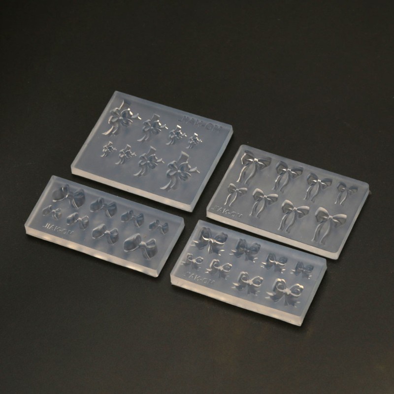 Khuôn Silicone Tạo Hình Nơ Trang Trí Móng Tay