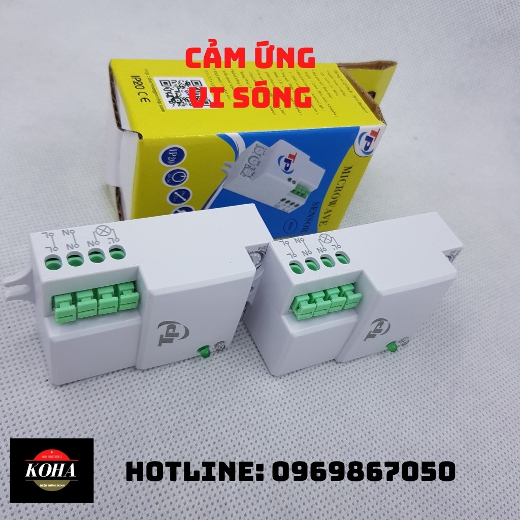 Công tắc cảm biến vi sóng MS01 - Đèn cảm ứng - Chống trộm KOHA Smart House.