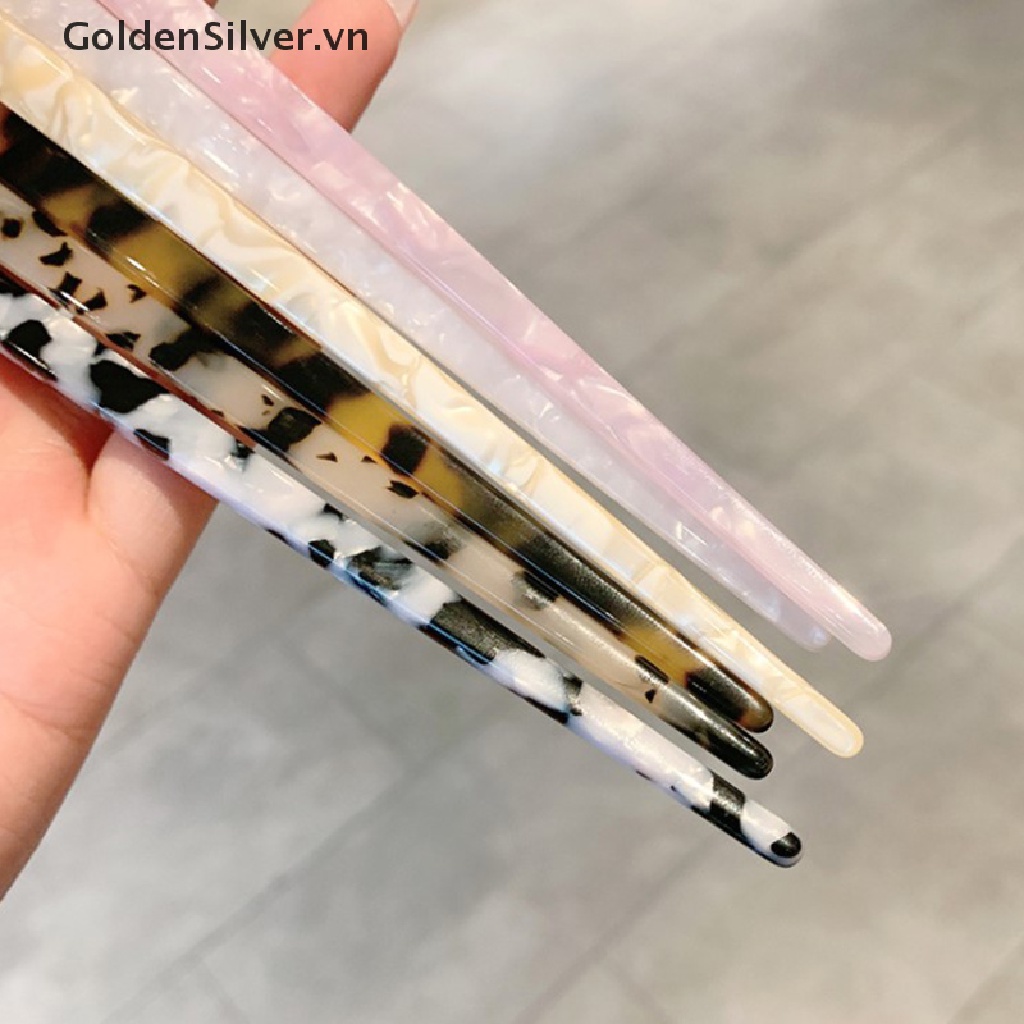 Trâm Cài Tóc Đính Đá resin Màu Bạc Phong Cách Trung Hoa Cho Nữ